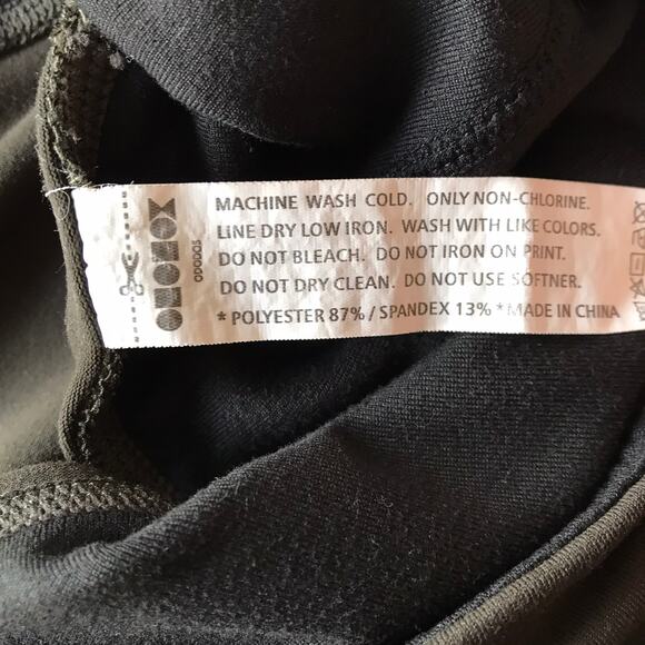 Ododos Pocket Leggings High Rise Stash Pockets Size 2X Gym Training 7/8 Tights - Picture 9 of 10